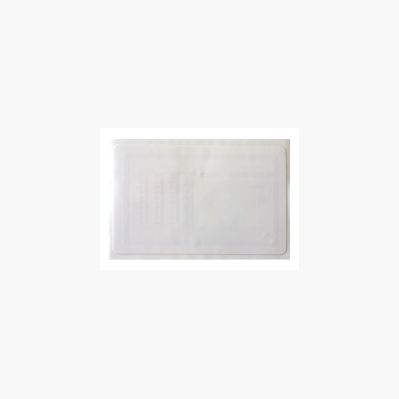Etichetă NFC albă NTAG213, format card 54×85 mm