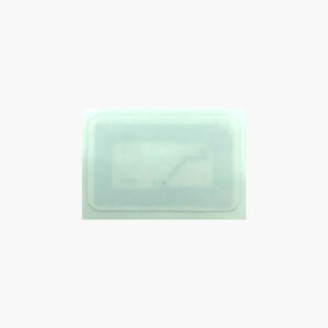 Etichetă NFC albă dreptunghiulară, 26,5×42 mm