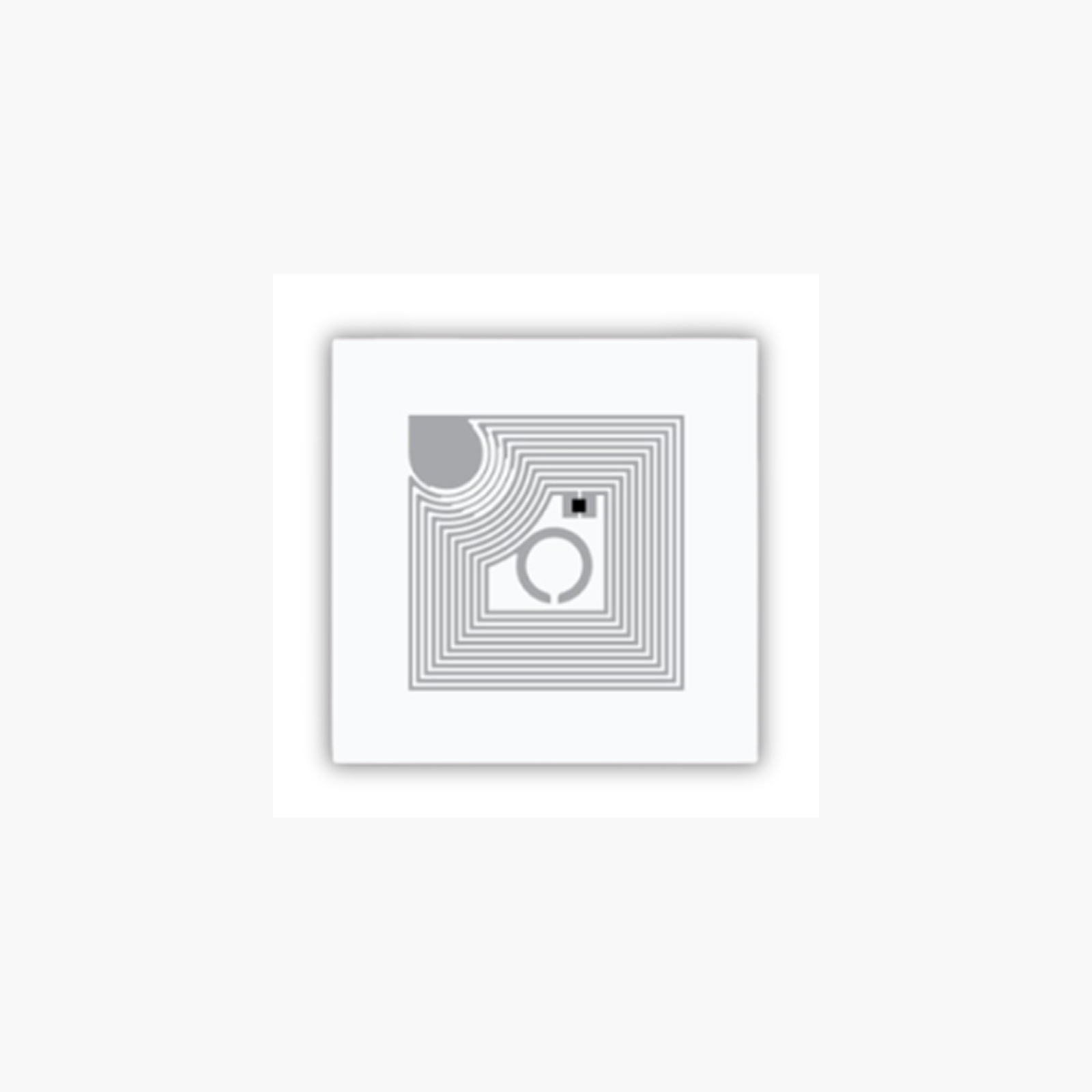 Etichetă NFC transparentă ICODE SLIX, 18×18 mm