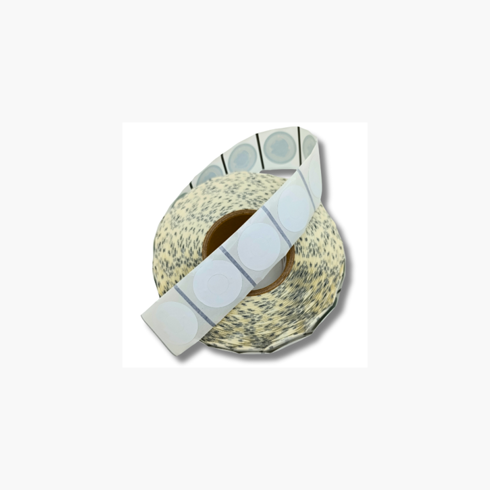 Etichetă NFC Bullseye ICODE SLIX2, albă, 40 mm
