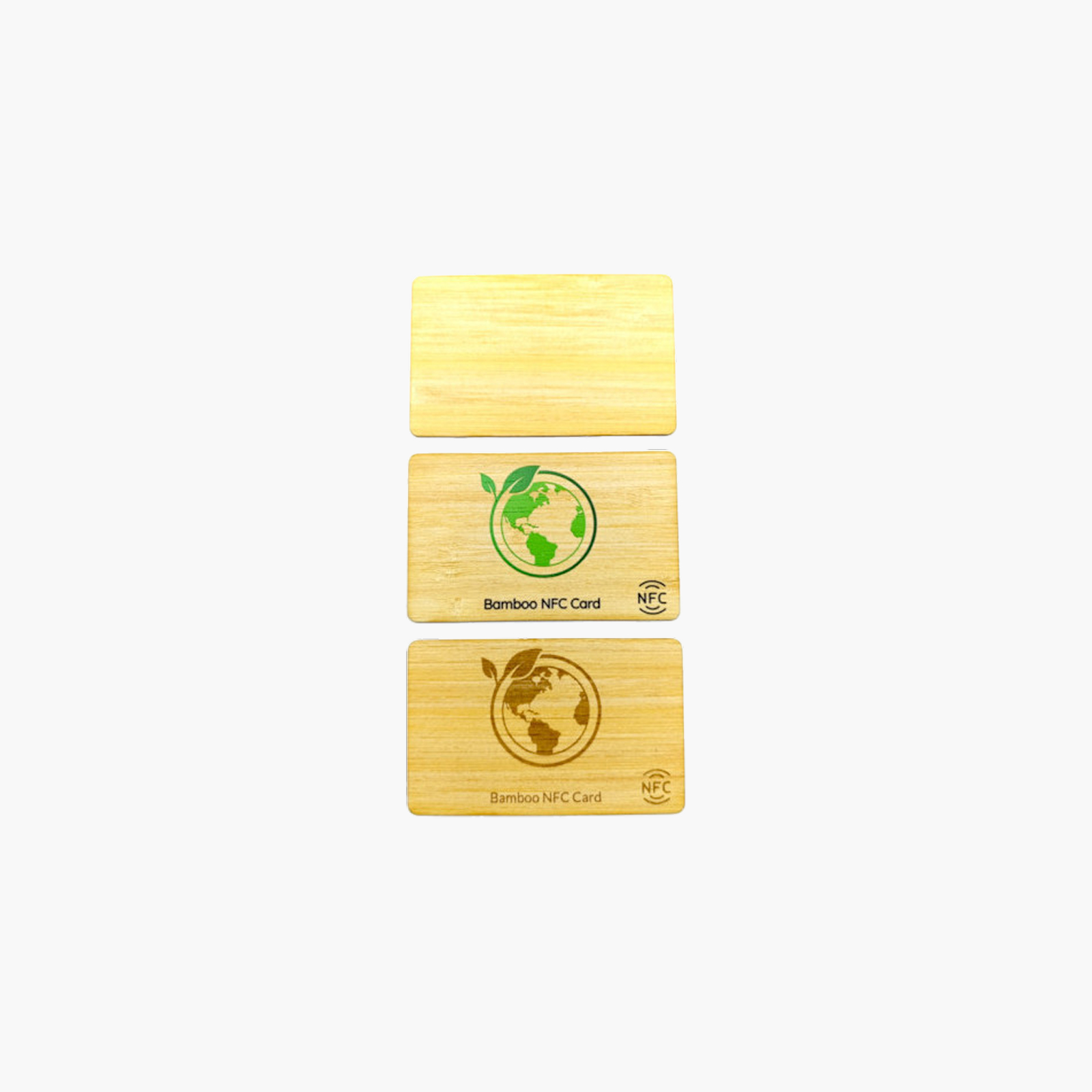 Card NFC din bambus NTAG213, 54×85 mm