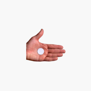 Tag NFC pentru metal NTAG213, PVC alb, 30 mm